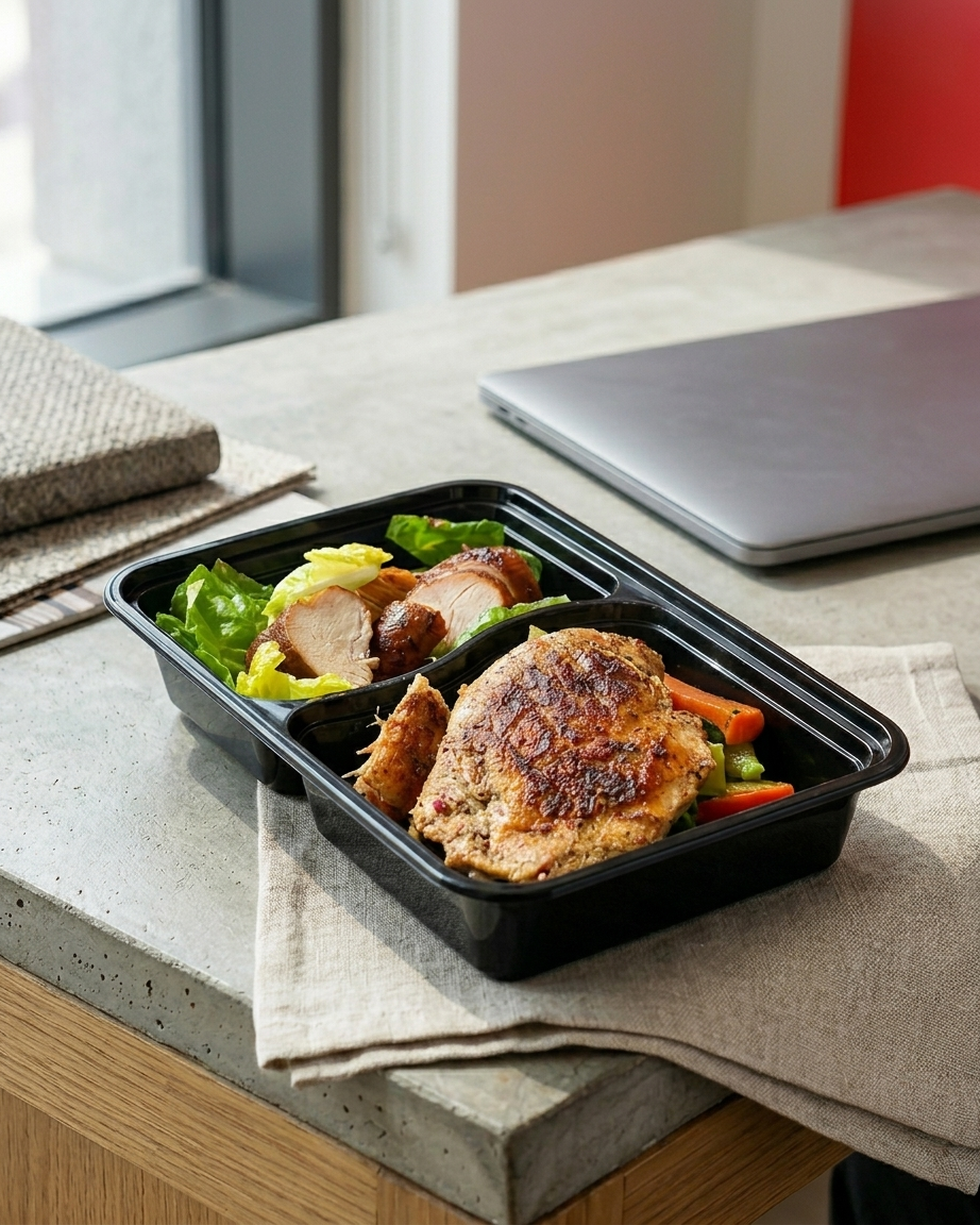 Grilled chicken and lettuce salad