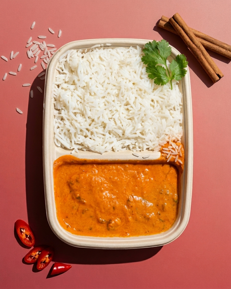 Creamy orange curry