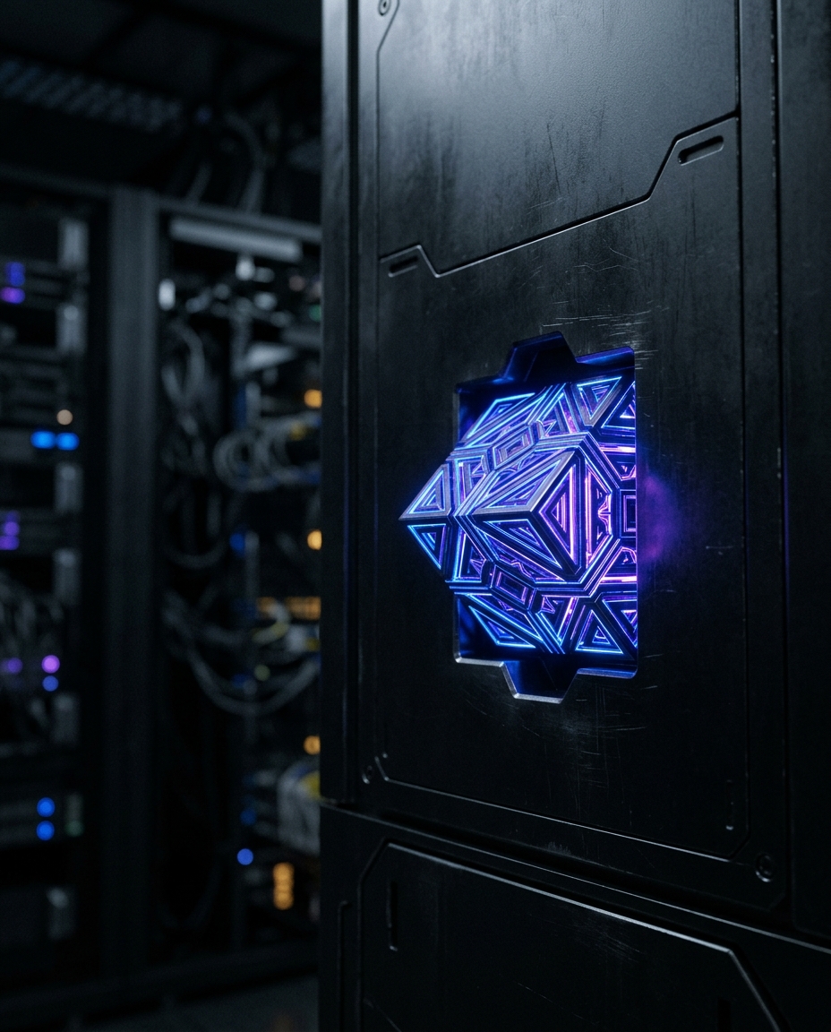 Abstract visualization of secure data storage