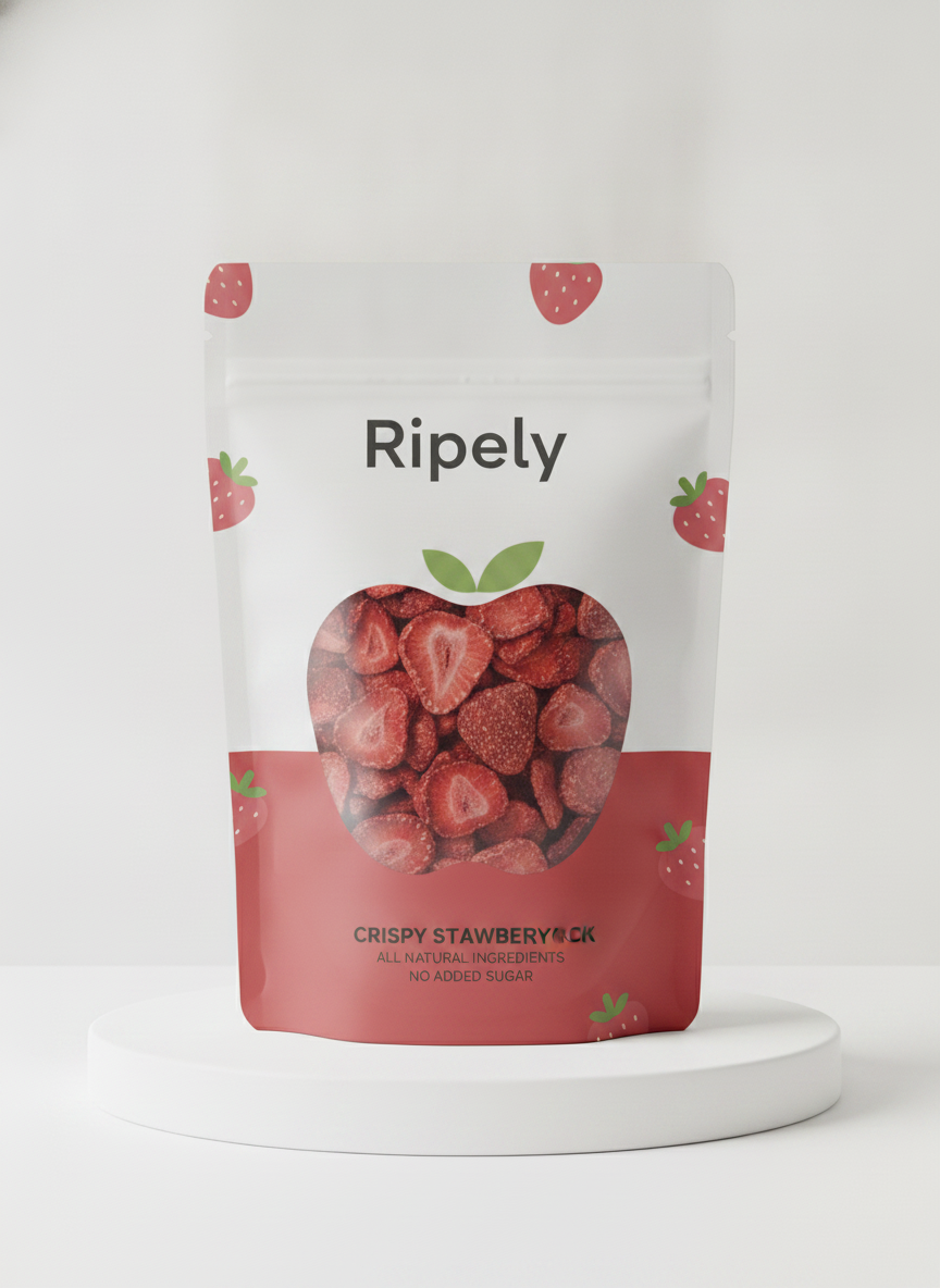 Ripely Strawberry Crunch Snack